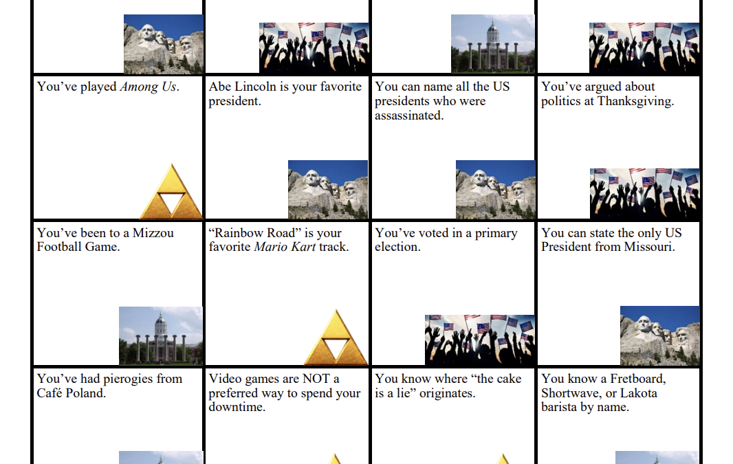A Twist on the Classic Game BINGO for Government Classes